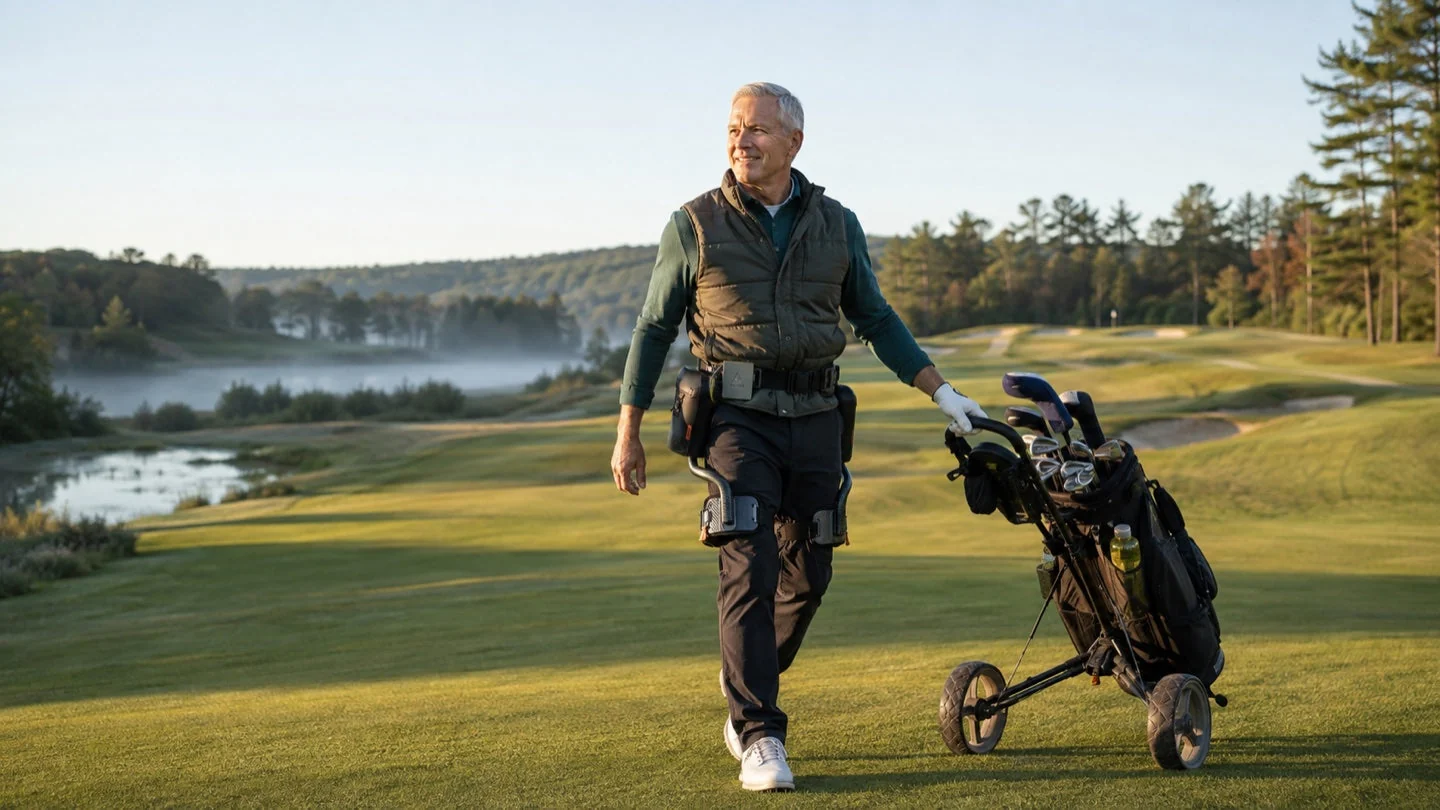 ¿Puede un exoesqueleto de golf ayudarte a caminar 18 hoyos?